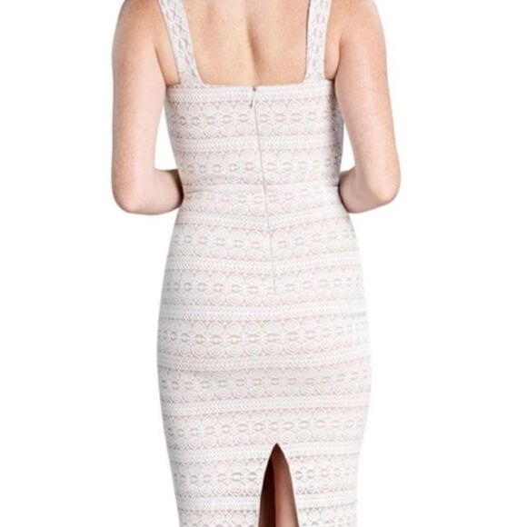 DRESS THE POPULATION Nicole Lace Sheath Dress - Off White - Picture 5 of 6